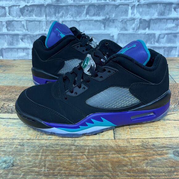 Nike Jordan 5 Retro Low Golf Shoes Black Grape‎ Purple CU4523-001 Mens Size 6